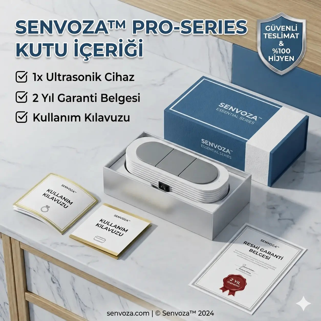 Senvoza™ Ultrasonik Temizleme Cihazı (Pro Serisi)
